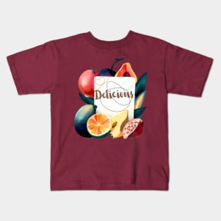 Delicious fruits picked from an organic orchard Kids T-Shirt